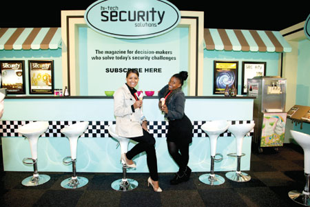 Hi-Tech Security Solutions tempted attendees with ice cream.